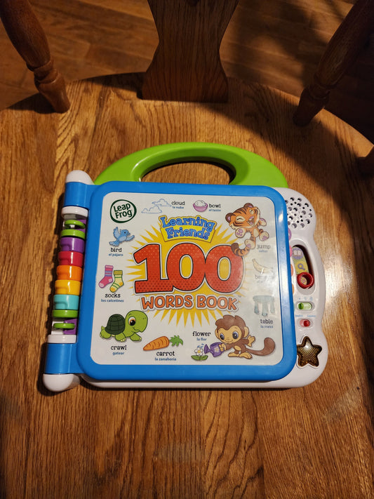 Leap Frog - Learning Friends, 100 Words Book English & Spanish Toddler
