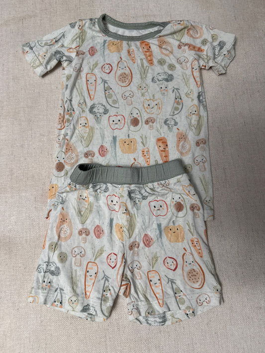 Little One Shop GUC veggies bamboo pjs 18-24m 24 Months