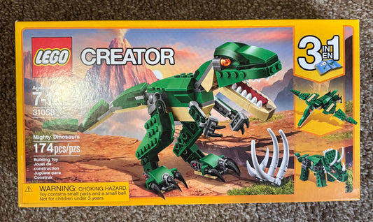 Lego Creator 3 in 1 Dino. Brand new never opened Building
