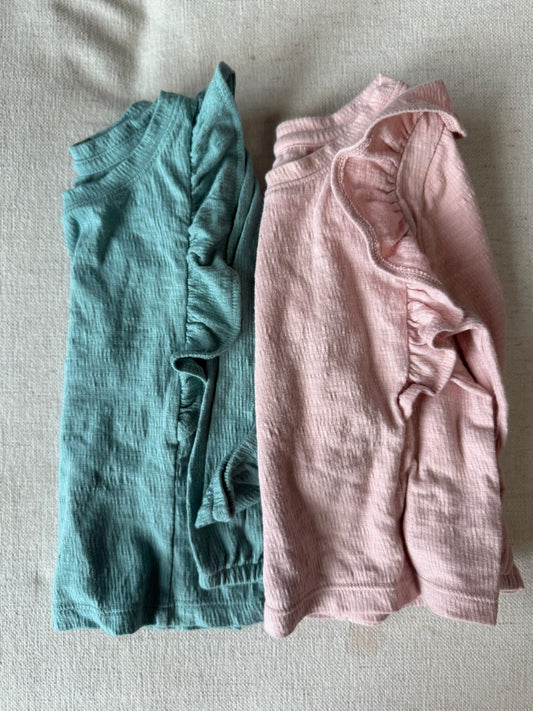 Cat & Jack GUC frilly long sleeve bundle 2T