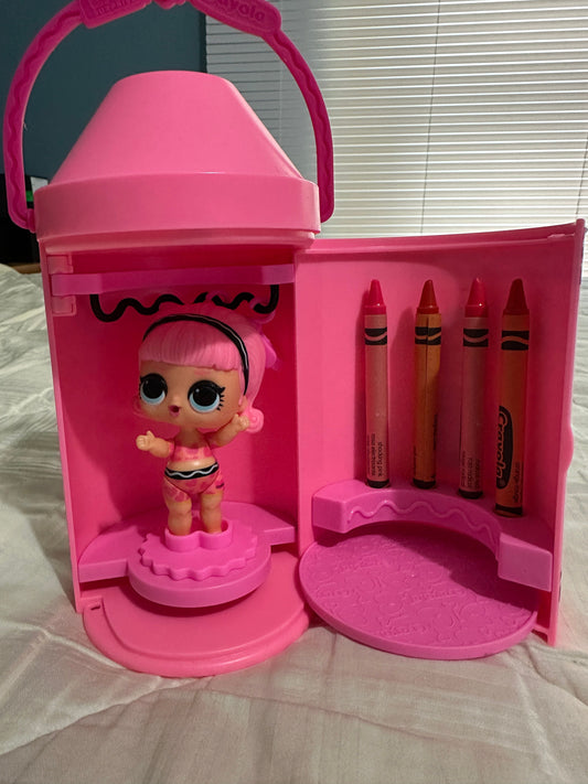 LOL Surprise LOL Surprise Crayola Color Me Studio Radical Red Dolls and Accessories