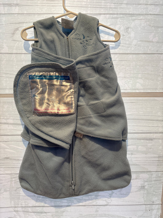 Halo Halo sleepsack - light blue -newborn swaddle wrap - fleece Newborn