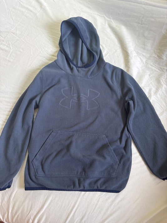 Under Armour, youth small, sweatshirt Gray fleece hooded sweatshirt 6