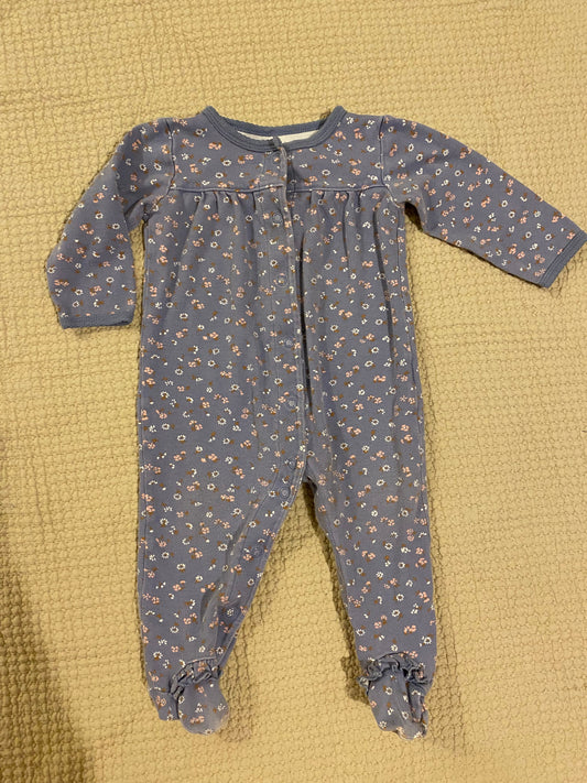 Carters Cotton footed onesie 9 Months