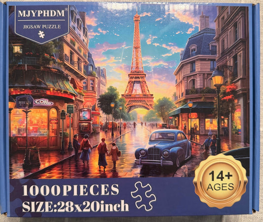 MJYPHDM 1000 Piece Eiffel Tower Puzzle Eiffel Tower Puzzle Puzzle