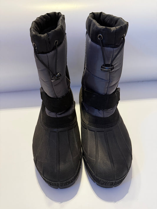 George Black and Gray Winter Boots 8 (Adult)