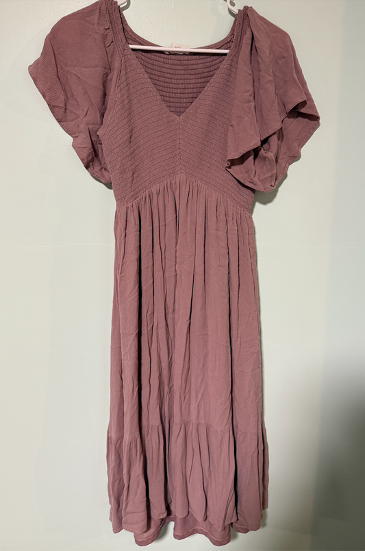 In Loom Light pink dress. V neck Women's - S