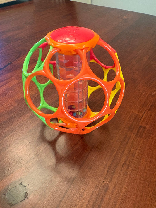 Oball rattle ball Developmental infant toy, multicolor Infant