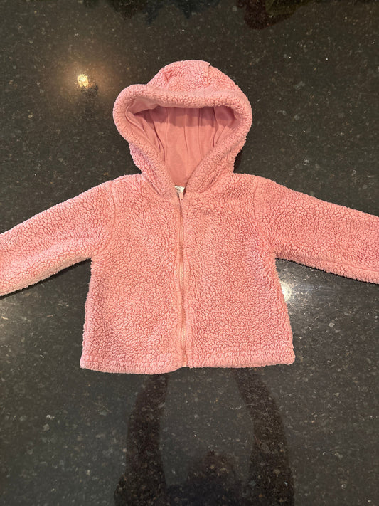 Carters Carters girls warm pink zipper jacket 9-12m 9 Months
