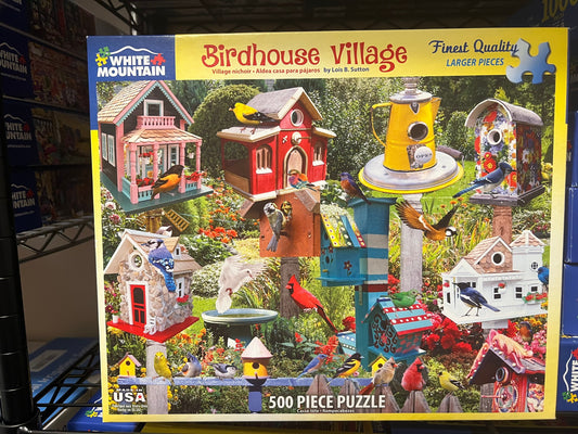 White Mountain Puzzle 500 piece puzzle. No smoking/No pet home. Assembled once.