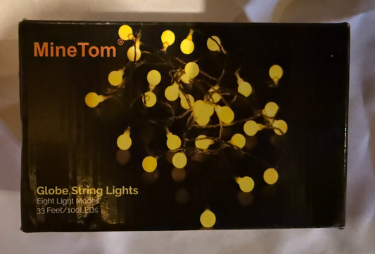 MineTom- String lights NEW! 33 Ft of string globe lights Decor