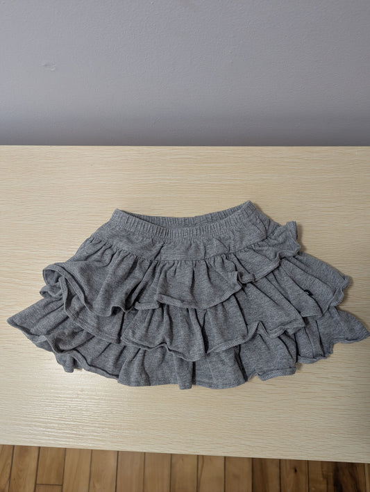 Tooby Doo Tooby Doo 2T Girls Gray Ruffled Skirt 2T