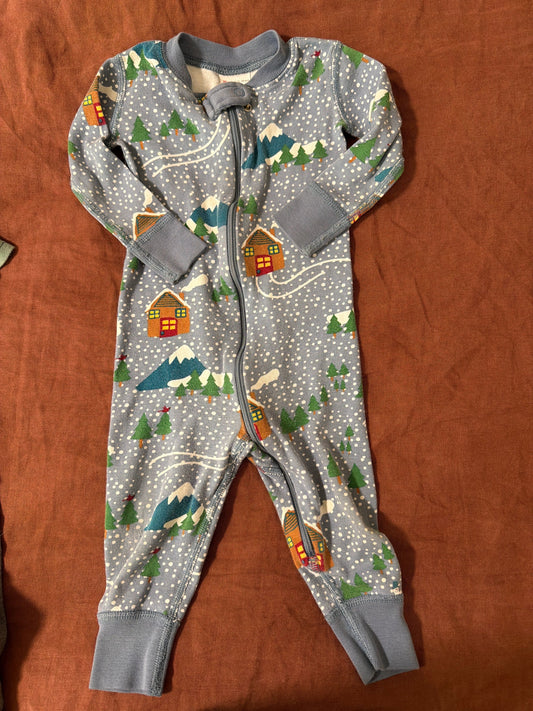 Hanna Andersson Pj zippy, 100% organic cotton 12 Months