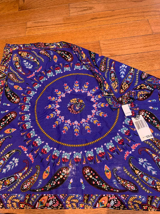 Vera Bradley Blue floral paisley cotton scarf/bandana Scarf