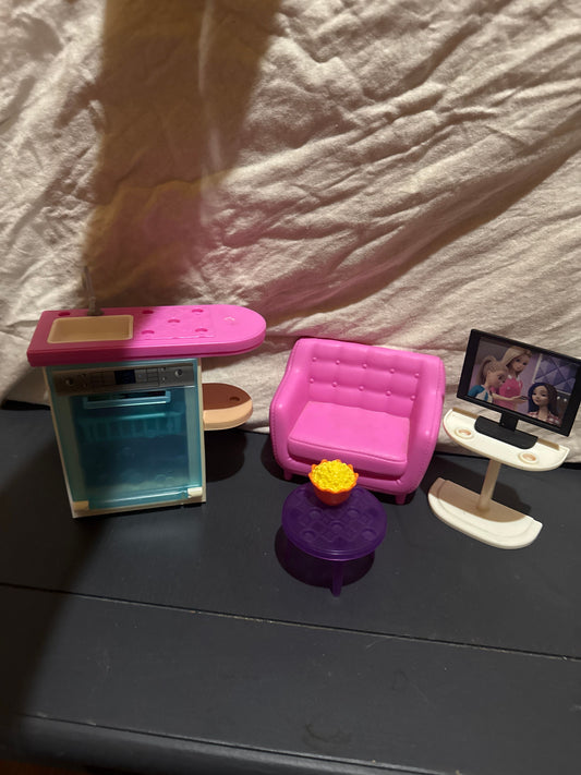 Barbie Furniture set - living room and dishwasher Furniture set - living room and dishwasher Dolls and Accessories