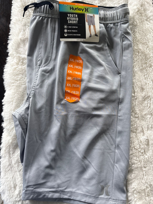 Hurley Size 18/20 Hybrid Shorts, 4 way stretch, elastic waist, NWT 18