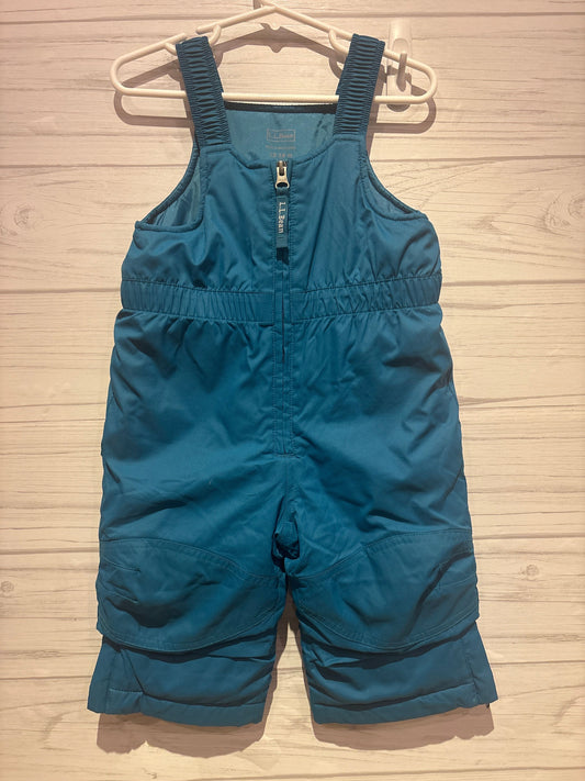 LL Bean LL Bean blue snow pants snow bibs 12-18m grow cuffs 12 Months