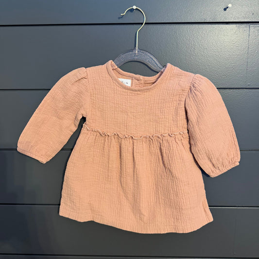 Zara Pinkish/brown top 6 Months
