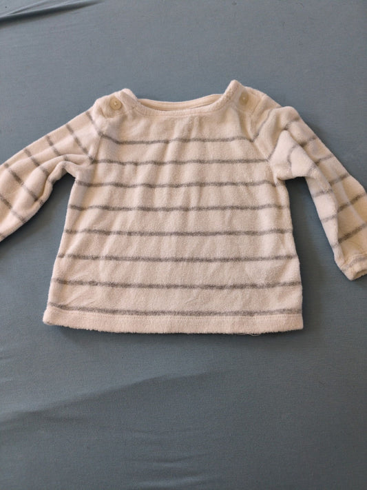 Baby Gap - 6/12m Striped fleece sweater. Soft! 6 Months