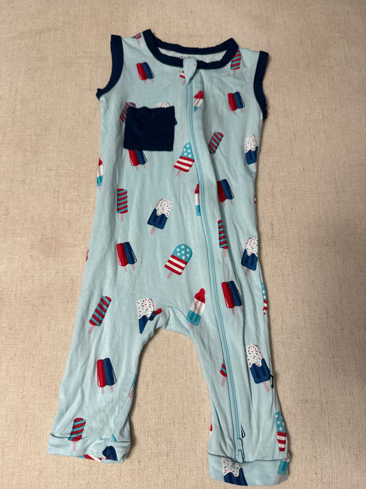 Kyte Baby VGUC bomb pop bamboo romper 18-24m 24 Months