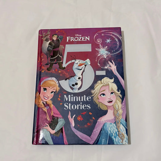 Disney Frozen hardcover book 5 Minute Stories Anna Elsa Olaf Sven Kristoff Early Reader