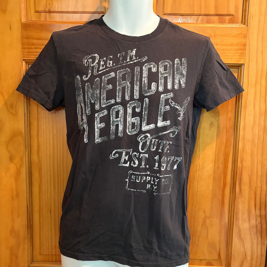 American Eagle AE brown t-shirt Size XS nothing on the back Men's - XS