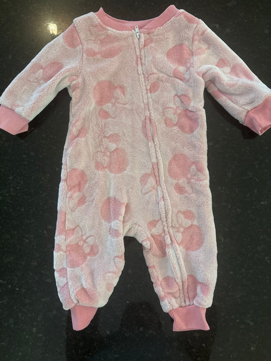 Disney Disney Minnie Mouse pink super soft fleece pajamas 12m 12 Months