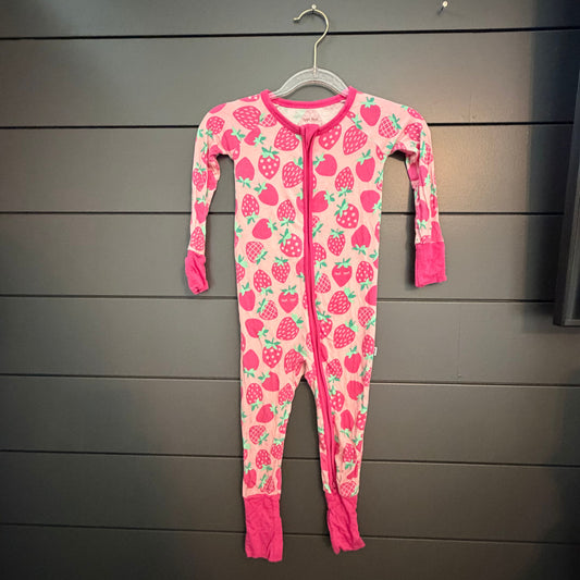 Little Sleepies Strawberry zippy 12-18 months bamboo 12 Months