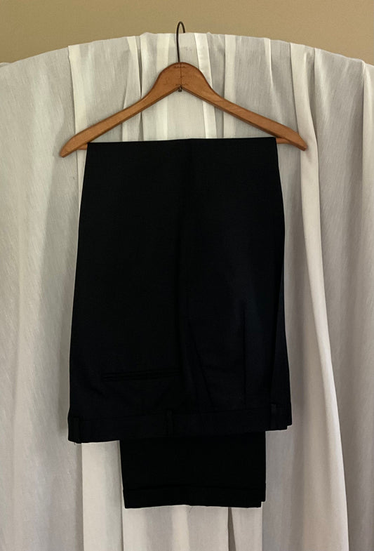 Louis Raphael Black, cuffed dress pants, 34 inch leg, like new 36