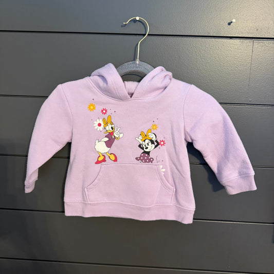 Jumping Beans Minnie and Daisy hoodie purple 12 Months