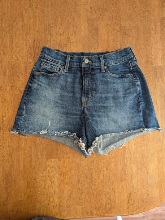 Old Navy, 6, blue jean cut off shorts Curvy, high rise OG straight Women's 6
