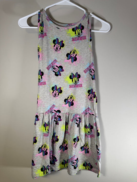 Disney Minnie Mouse Multi-Color Minnie Moue All Over Print Tank Dress Sz 10-12 10