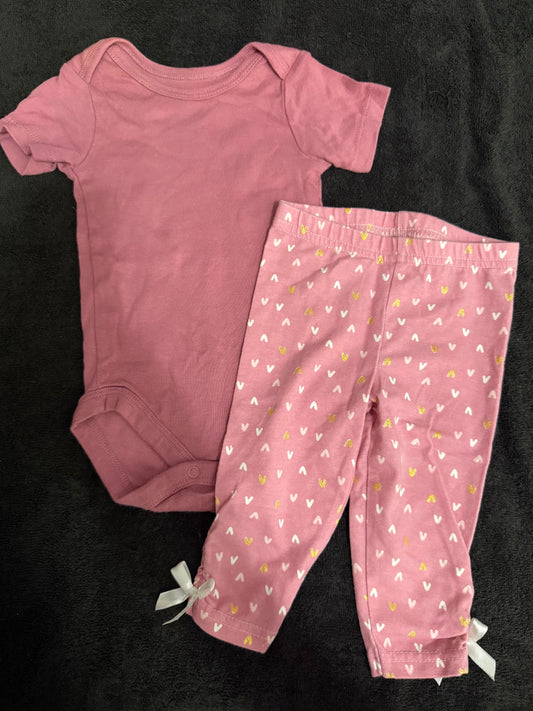 Pink 2 piece outfit 0-3 months Pink 2 piece outfit 0-3 months 3 Months