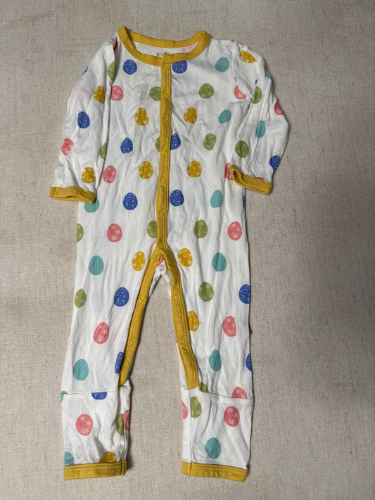 Kyte Baby GUC bamboo Easter egg romper sleeper 3-6m 6 Months