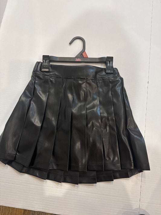 Justice Black leather skort 10
