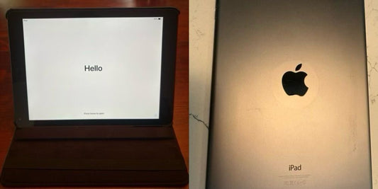 iPad Air, 1st generation, 32GB, 9.7in, with case Black, A1474, minimally used, no cracks, includes screen cover