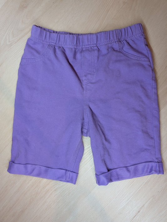 Wonder Nation purple shorts, sz 8 Stretchy purple shorts with rolled cuffs and back pockets 8