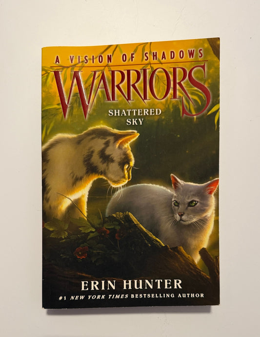 Warriors Book Series Paperback A Vision of Shadows, Shattered Sky, by Erin Hunter Youth Chapter Book