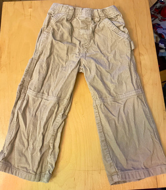 Childrens Place One pair carpenter style corduroy pants with adjustable waist 3T