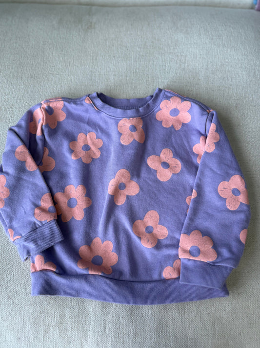 Wonder nation Flower crewneck GUC 3T