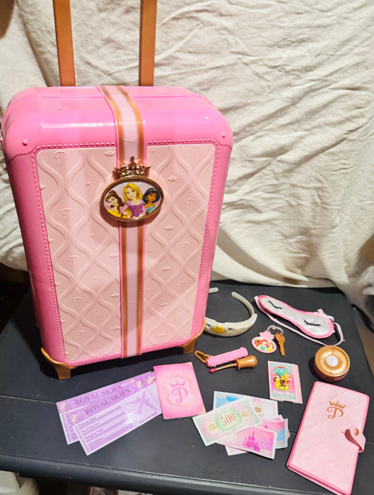 Disney Princess Style Collection toy suitcase with Style Collection toy suitcase with accessories Pretend Toy