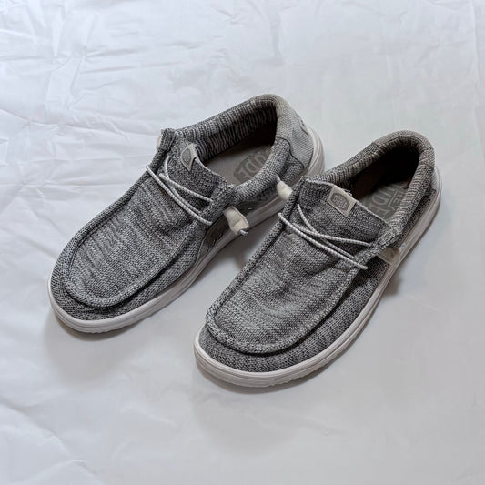 Hey Dude gray woven fabric Hey Dudes size 13 mens 13 (Adult)
