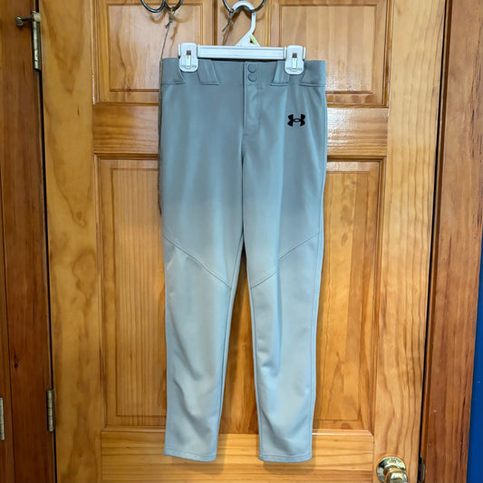 Under Armour boys Youth Medium YM gray baseball pants straight leg Baseball