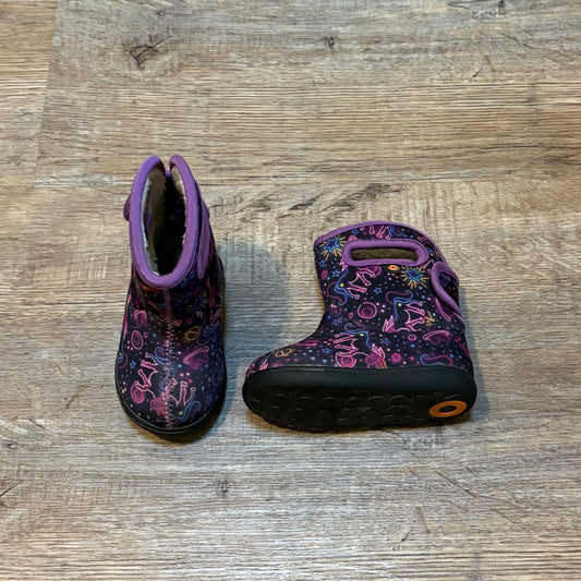 Baby Bogs purple unicorn boots 5 (Toddler)