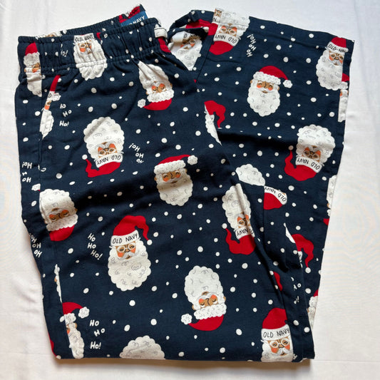 Old Navy santa flannel pj pajama bottoms Match the Fam! Size Medium, never worn NWOT Men's - M