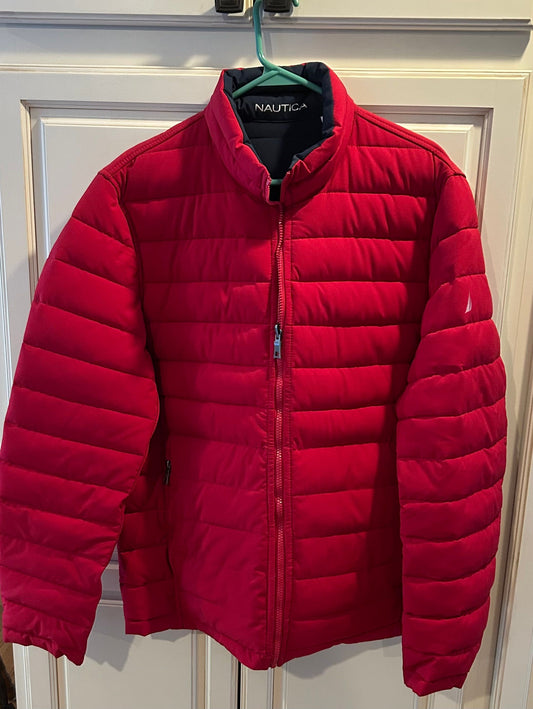 Nautica winter coat Reversible, red and navy blue Men's - L
