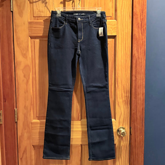 Old Navy Mid-Rise WOW Boot-Cut dark stretch jeans NWT size 6 Women's 6