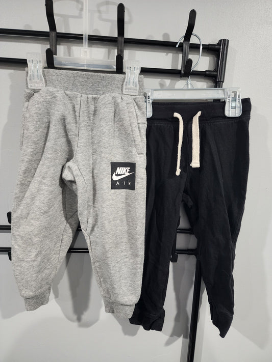 Old Navy & Nike, Sweat Pants Gray & Black 2T