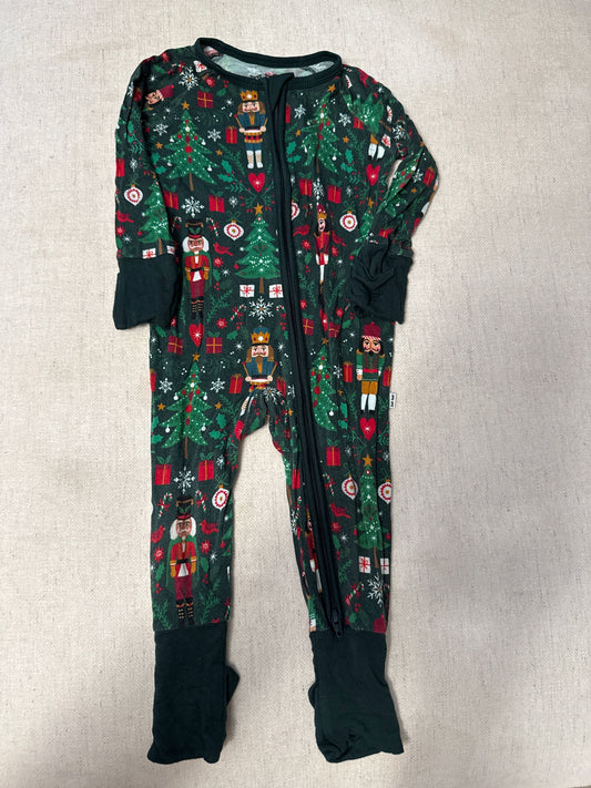 Little Sleepies GUC 3-6 months nutcracker bamboo Christmas pjs 6 Months