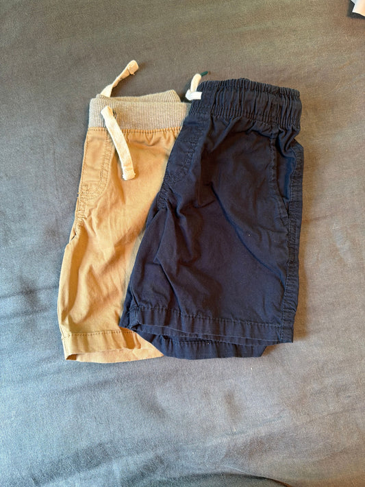 Cat and Jack Navy and Cargo Shorts- two pairs 4T/4